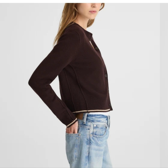 Madewell Cashmere Button-Front Cardigan Sweater NS663 Size M NWT - Picture 2 of 8